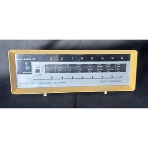 Vintage Harvest Gold Recipe Converter Manual Kitchen Slide Rule Scale Tool